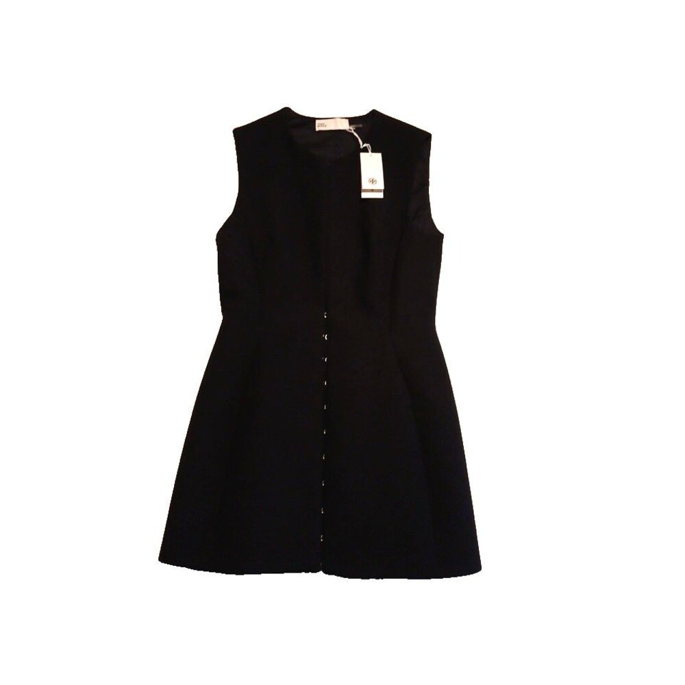 Tory Burch Hook & Eye Tunic Dress or Vest Black NWT Size 8 Sleeveless
